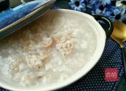 Illustration of how to make small intestine mushroom and minced meat porridge 10