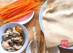 Mussel rice ball bouquet Illustration of how to do it 1