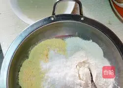 Illustration of how to make cornmeal cake 2