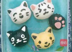Illustration of how to make cat rice balls 6