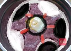 Illustration of how to make European Cup Purple Sweet Potato Sweet Wine Egg Cake 11