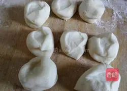 Illustration of how to make leek and pork open pot stickers 5