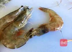 Illustration of how to make shrimp and pea casserole porridge 2