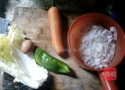 Illustration of how to make fried rice noodles 1