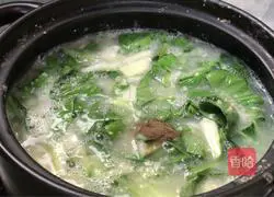 Illustration of how to make radish and cabbage porridge 8