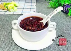 Illustration of how to make red bean and purple rice porridge 4