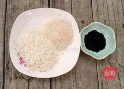 Illustration of how to make brown sugar glutinous rice 1