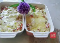 Cheese Baked Illustration of how to make rice 8