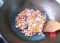 Illustration of how to make black pepper pasta 4