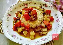  Illustration of how to make curry meat rice bowl 6