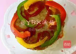 Illustration of how to make beef rice burger 8