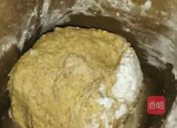 Illustration of how to make jujube, walnut, brown sugar and cornmeal cakes 11