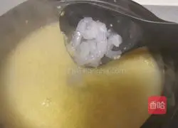 Illustration of how to make millet and shrimp porridge 10