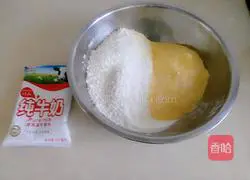 Illustration of how to make milky cornmeal cakes 2