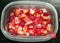 Strawberry Layer Box Cake Recipe Illustration 16