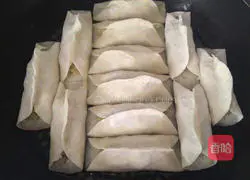 Illustration of how to make pot stickers 10