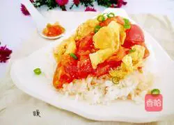 How to make tomato fried egg rice bowl Illustration 13