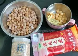 Rice, brown rice and peanut porridge recipe 1