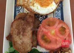 Illustration of how to make sliced hamburger 6