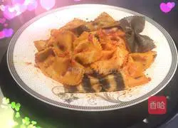 Illustration of how to make Italian butterfly noodles 8