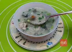 Preserved egg thin Meat recipe illustration 4