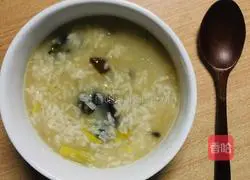 Illustration of how to make preserved egg porridge without lean meat 4