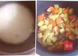 Illustration of how to make preserved meat clay pot rice 7