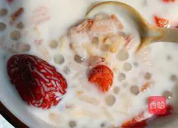 Illustration of how to make healthy milk sago porridge 10