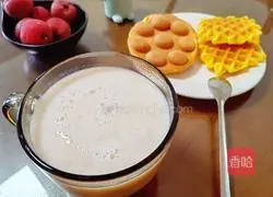 Illustration of how to make milk oatmeal 1