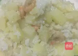 Illustration of how to make potato stewed rice 8