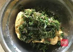 Illustration of how to make purslane steamed buns 6