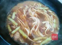 Illustration of how to make braised beans and noodles 6