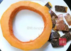 Illustration of how to make red dates and pumpkin porridge 2