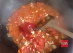 Illustration of how to make Italian baked pasta with colorful tomato sauce 10