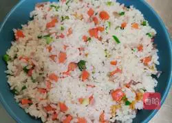 Illustration of how to make shrimp and cheese baked rice 11