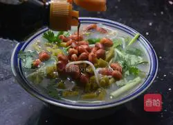 Illustration of how to make sour soup noodles 7