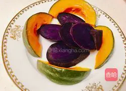 Illustration of how to make two-color hair cake 2