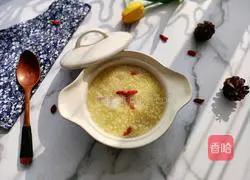 Illustration of how to make stomach-nourishing yam and millet porridge 9