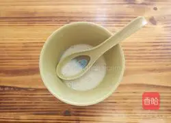 Illustration of how to make three-color hair cake 4