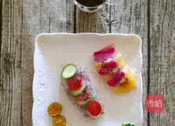 Vietnamese Spring Roll Fruit Yogurt Cup Set Recipe Illustration 5