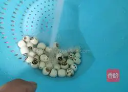 Illustration of how to make red bean, lotus seed and millet porridge 4