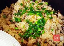 Illustration of braised rice with mushrooms and pork belly 18