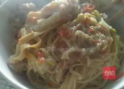 Illustration of how to make braised noodles 9