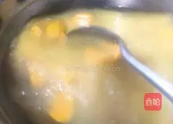 Illustration of how to make stick noodles and sweet potato porridge 8