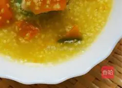 Illustration of how to make autumn health-preserving millet and pumpkin porridge 10