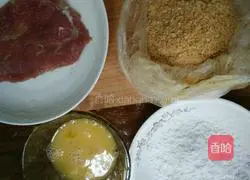 Illustration of how to make fried cheese chicken steak burger 2