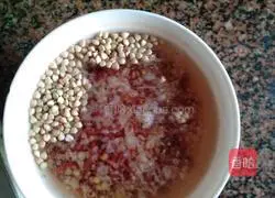 Illustration of how to make barley and adzuki bean rice porridge 5