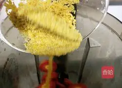 Illustration of how to make carrot and millet paste 5