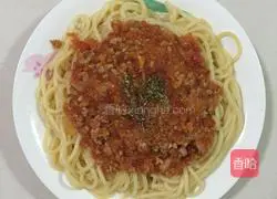 Illustration of how to make tomato minced meat pasta 8