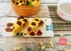 Cornmeal Illustration of how to make jujube cake 5